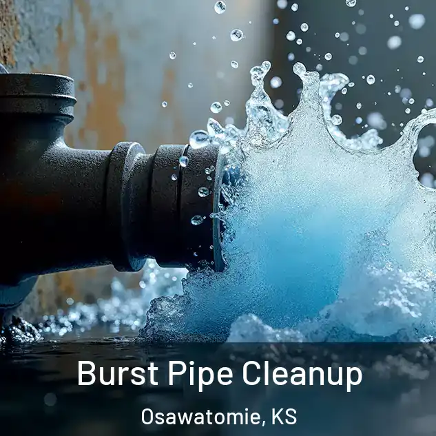  Burst Pipe Cleanup Osawatomie, KS