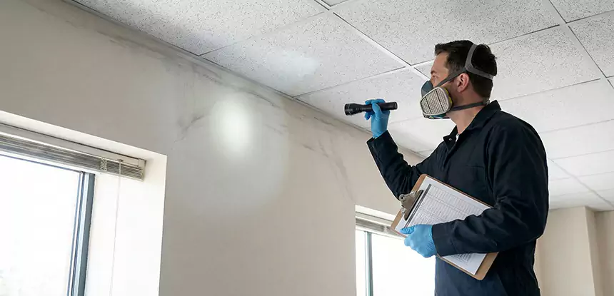 Ceiling Water Damage Inspection in Osawatomie