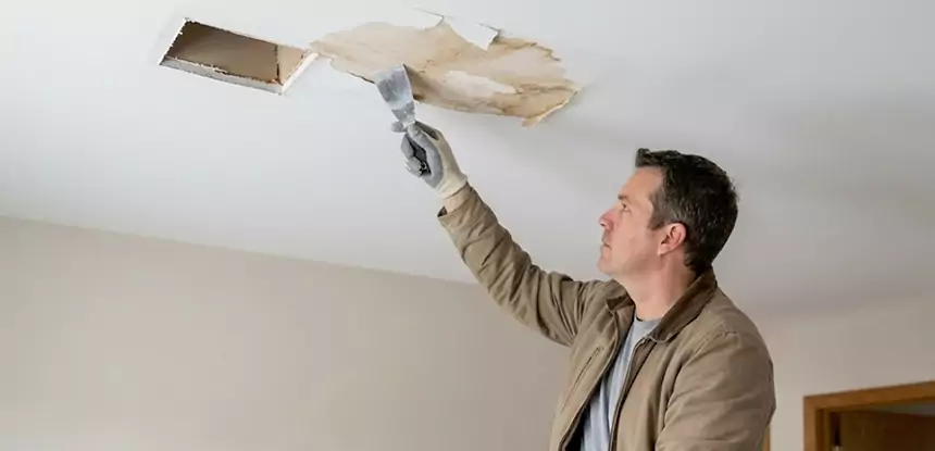 Dry Ceiling After Water Leak in Osawatomie