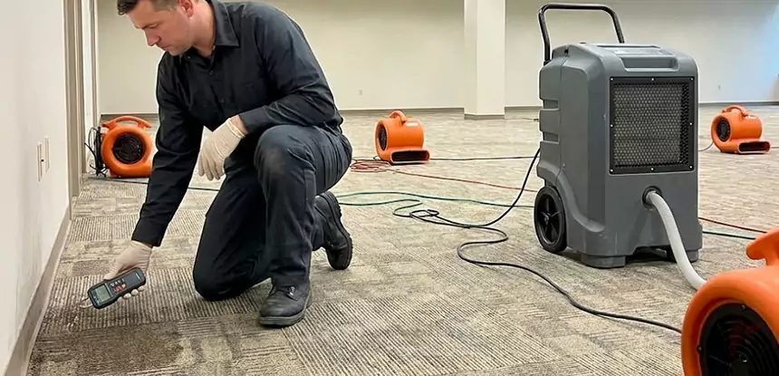 Drying Carpet Padding After Flood in Osawatomie